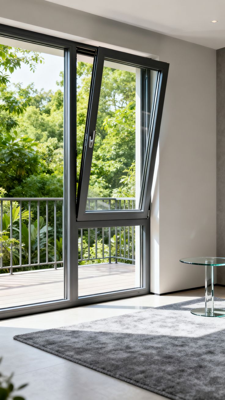 سیستم پنجره کلنگی Awning Window
